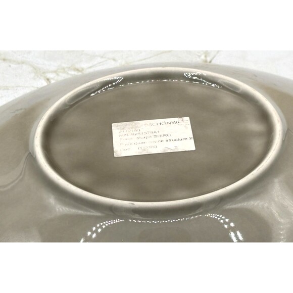 Schönwald Germany 620 Porcelain Plate Set of 4 Radial Pattern Gray Frost Shiro - Picture 8 of 16